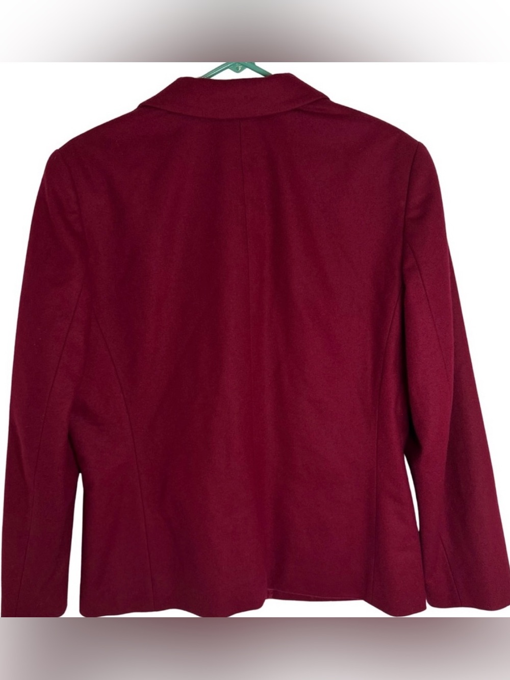 Pendleton Women's Dark Red 100% Virgin Wool Blazer Jacket Size 10